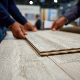 predavač ponuka a ukazuje ponuku podlah